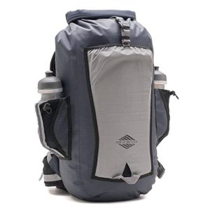 Gray Waterproof Backpack 25L Reflective for Safety for Motorcycle, Bicycle, Walking