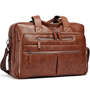 15.6 Inch Laptop Vintage Business Travel Shoulder Bag Brown
