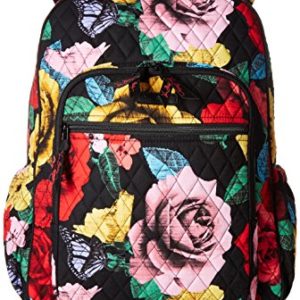 Women's Campus Tech Backpack, Signature Cotton, Havana Rose