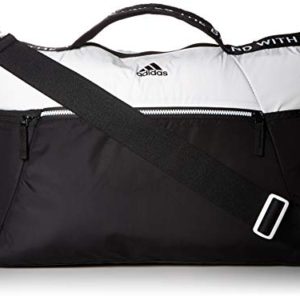 adidas Studio III Duffel Bag, White/Black, One Size