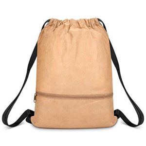 Drawstring Backpack Bag, Waterproof Tyvek Bag for Gym or Travel