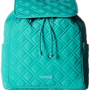 Vera Bradley Women's Drawstring Backpack, Turquoise Sea