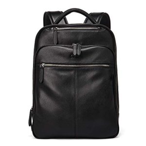 Genuine Leather Backpack for Men Slim 15.6 Inch Laptop