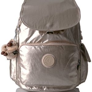 Kipling Womens Ravier Backpack, Sparkly Gold