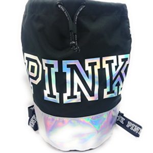 Victoria's Secret PINK Canvas Backpack Drawstring Adjustable Strap