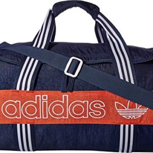 adidas Originals Spirit Roll Duffel Bag, Collegiate Navy/Raw Amber/White