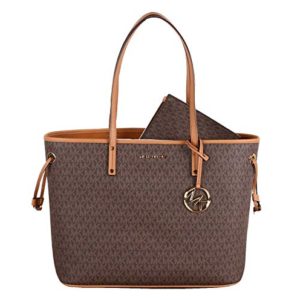 MICHAEL KORS PVC JET SET TRAVEL LARGE DRAWSTRING TOTE BAG