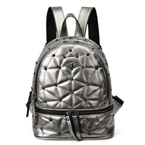 PIFUREN Women Fashion Genuine Leather Mini Backpacks