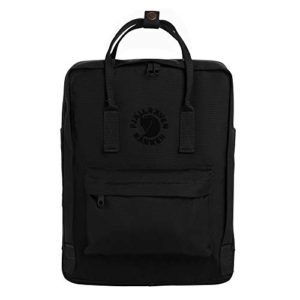 Fjallraven Men's Re-Kanken Backpack, Black, One Size