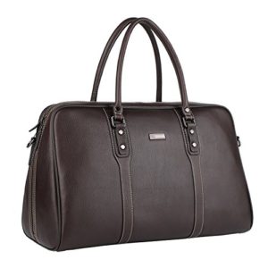 Banuce Vintage Full Grain Leather Travel Bag for Men