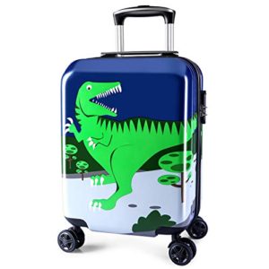 Lttxin Kids' Luggage 18 inch Polycarbonate Carry On Rolling Suitcae