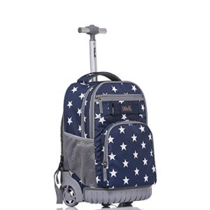 Tilami Rolling Backpack Armor Luggage School Travel Book Laptop