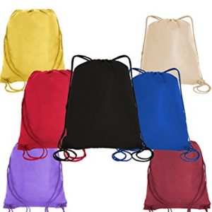 100 PACK - Multipurpose Non Woven Well Made Drawstring Backpack