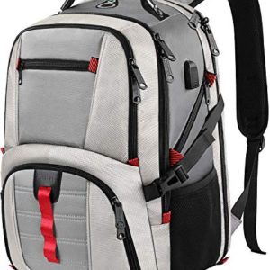 Extra Large Durable Travel Computer Backpack with USB Charging Port