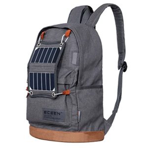 ECEEN Hiking Daypack Backpack with Solar Charger and LED