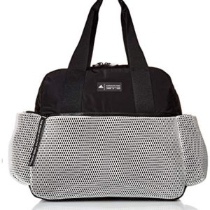 adidas Sport to Street Premium Tote Bag, White/Black/White Mesh