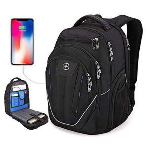 TSA Friendly, Swissdigital Water-Resistant Large Backpack