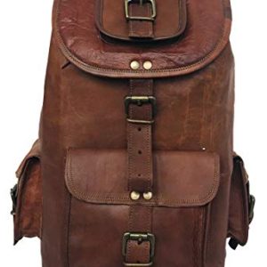 DHK 24'' Genuine Leather Vintage Handmade Casual College