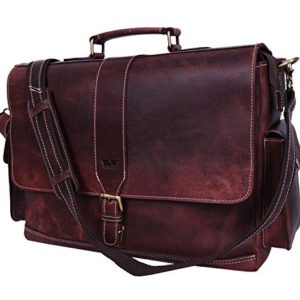 Addey Supply Company 16" Leather Messenger Bag