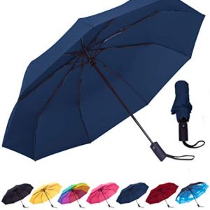 Rain-Mate Compact Travel Umbrella - Windproof, Reinforced Canopy