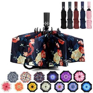 LANBRELLA Umbrella Inverted Travel Umbrellas Windproof Compact Folding