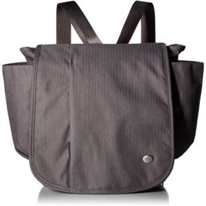 HAIKU Women's to Go Convertible Eco-Friendly Crossbody Travel Messenger Bag, Shale