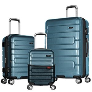 Olympia Nema 3-Piece Exp. Hardcase Spinner Luggage Set