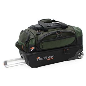 Pathfinder Gear 22 Inch Rolling Drop Bottom Duffel, Olive