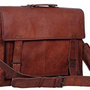 Komal's Passion Leather 18 Inch Retro Leather Briefcase