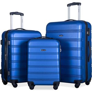 Merax 3 Pcs Luggage Set Expandable Hardside Lightweight Spinner Suitcase