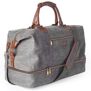 MyMealivos Canvas Travel Tote Luggage Men's Weekender Duffle Bag