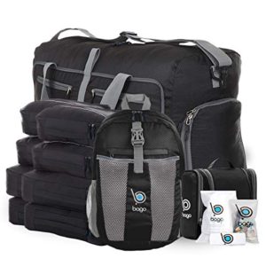 Bago Travel Bag Set for Family - Light & Foldable Duffle Backpack