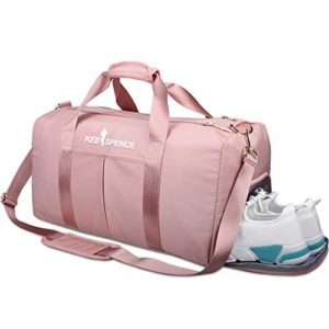 Gym Duffle Bag, with Shoe Compartment and Wet Pocket for Women