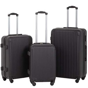 Luggage Sets 3 Piece Suitcase Spinner Travel Carry Eco-friendly with Password Lock Lightweight Durable