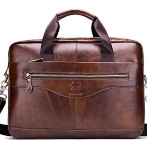 Messenger Bag Briefcase EveryEzy Bullcaptain Genuine Leather