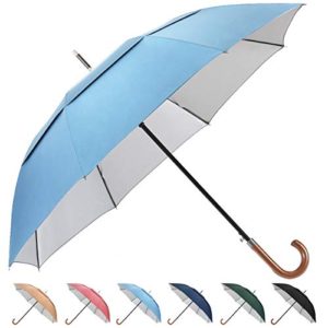 UV Hook Golf Umbrella UPF50+, G4Free 54inch Windproof