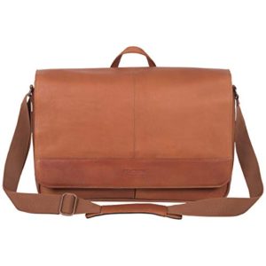 Kenneth Cole Reaction Come Bag Soon Leather 15.6" Messenger Laptop, Cognac One Size