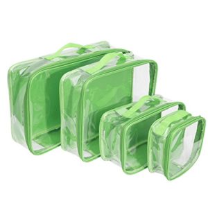 Clear Packing Cubes set of 4/Packs 7-10 Days of Clothes/Premium