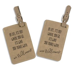 Mrs. MyLaurie Mr and Mrs Luggage Tags - Wedding Gift