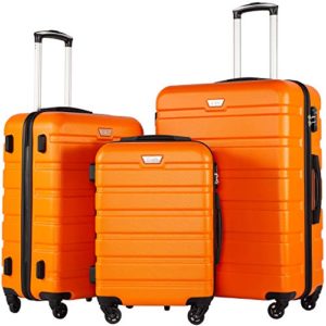 COOLIFE Luggage 3 Piece Set Suitcase Spinner Hardshell Lightweight