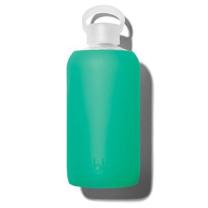 bkr Gramercy Water Bottle with Smooth Silicone Sleeve for Travel