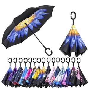 Double Layer Inverted Umbrella: Turn Rainy Days Upside Down with Style! ☔