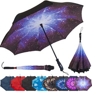 Repel Reverse Folding Inverted Umbrella with 2 Layered Teflon Canopy