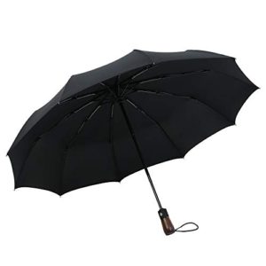 Wahtien Compact Folding Travel Umbrella Windproof Waterproof