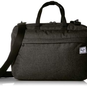 Herschel Sandford Laptop Messenger Bag Black Crosshatch One Size