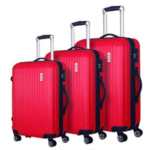 Coomee Luggage 3 Piece set, Expandable Suitcase with TSA Lock