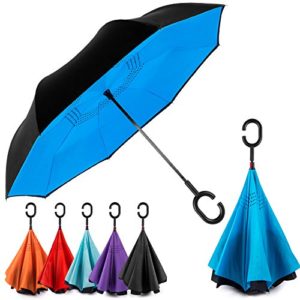 EEZ-Y Reverse Inverted Windproof Umbrella - Upside Down Umbrellas