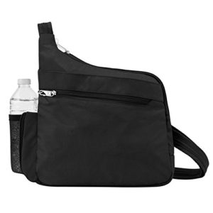 Travelon Anti-Theft Messenger Style Crossbody, Black