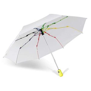 Windproof Travel Umbrella Automatic, BESTKEE Large Rain