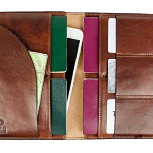 Time Resistance Leather Family Passport Holder | Case